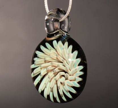 Stardust Implosion Necklace | Handmade Galaxy Glass Pendant | Borosilicate Cosmic Jewelry | Artisan Space Gift