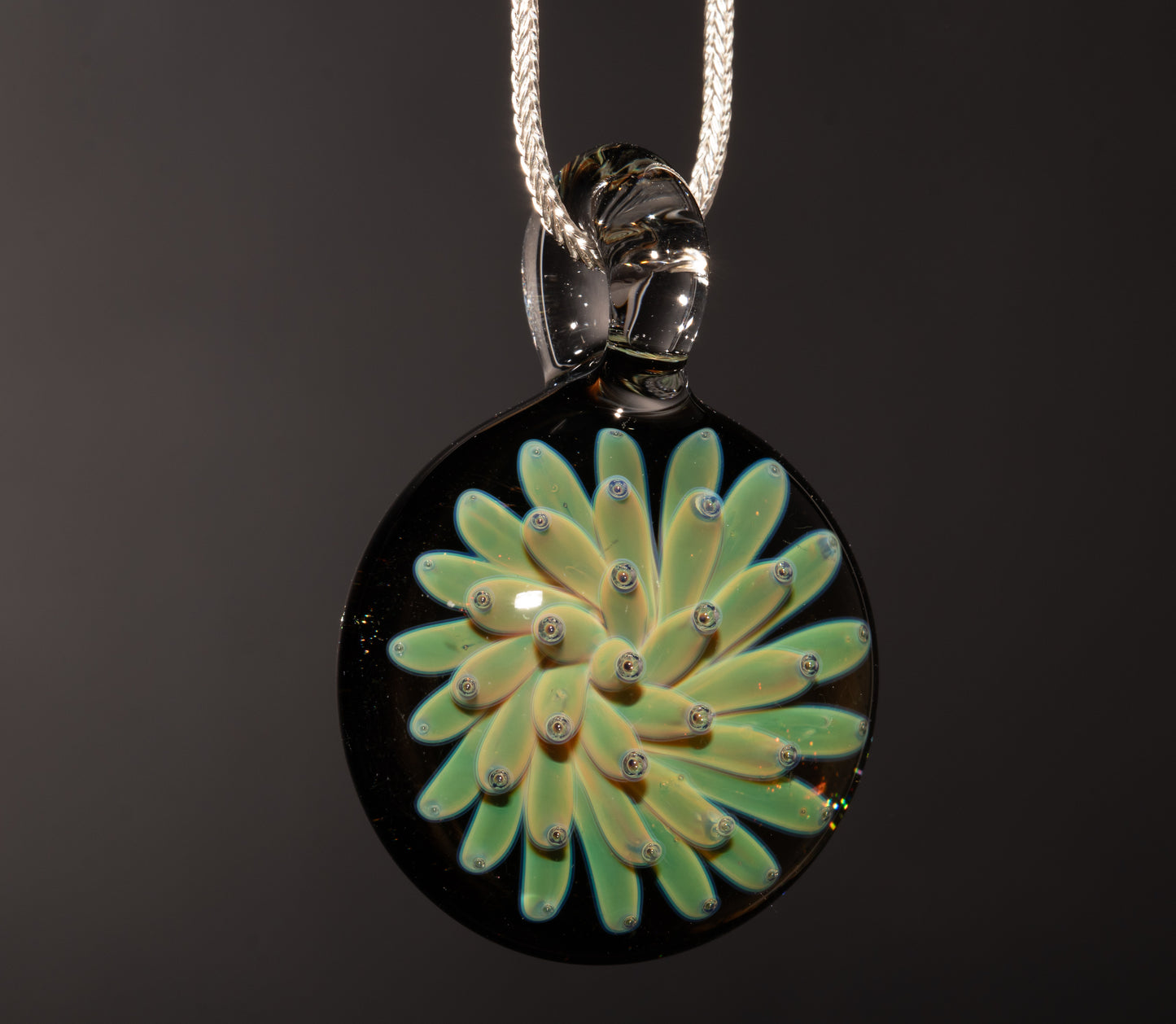 Universe Implosion Pendant | Cosmic Borosilicate Glass Necklace | Handmade Galaxy Jewelry | One of a Kind Art