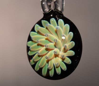 Universe Implosion Pendant | Cosmic Borosilicate Glass Necklace | Handmade Galaxy Jewelry | One of a Kind Art
