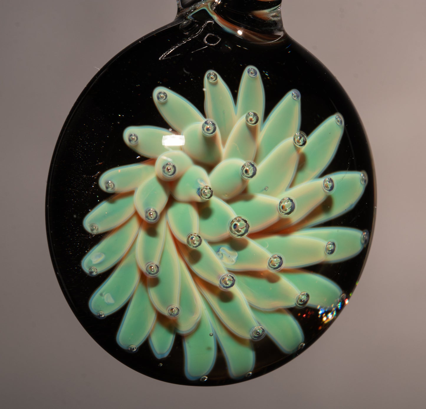 Deep Space Glass Pendant | Nebula Implosion Necklace | Handmade Borosilicate Jewelry | Celestial Wearable Art