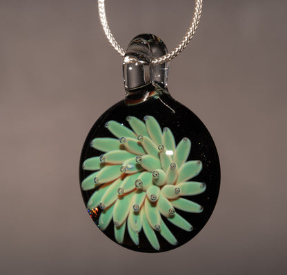 Deep Space Glass Pendant | Nebula Implosion Necklace | Handmade Borosilicate Jewelry | Celestial Wearable Art