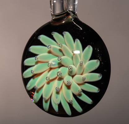Deep Space Glass Pendant | Nebula Implosion Necklace | Handmade Borosilicate Jewelry | Celestial Wearable Art