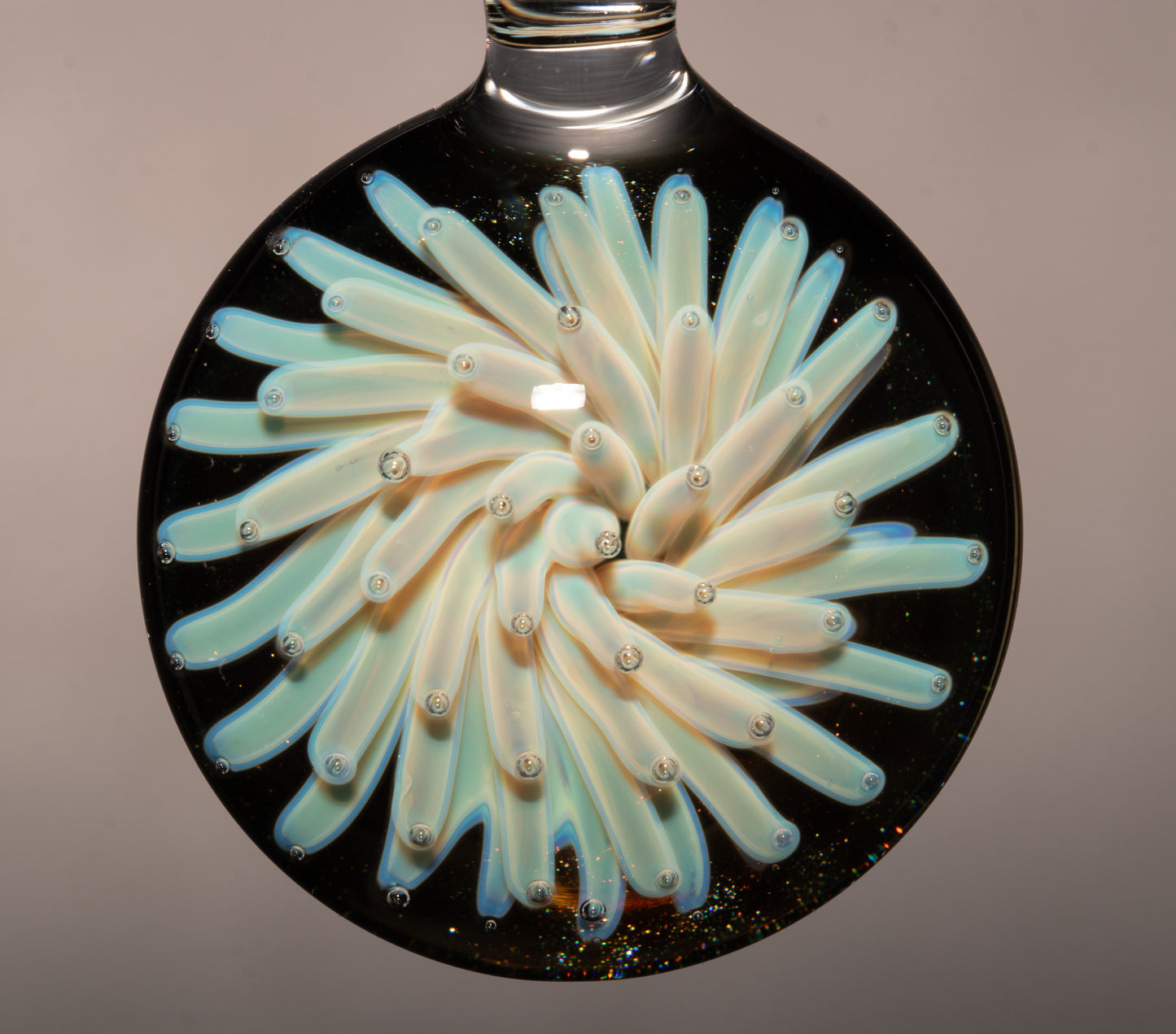 Cosmic Implosion Glass Pendant | Galaxy Inspired Borosilicate Jewelry | Handmade Space Necklace | Celestial Art Gift