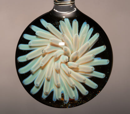 Cosmic Implosion Glass Pendant | Galaxy Inspired Borosilicate Jewelry | Handmade Space Necklace | Celestial Art Gift