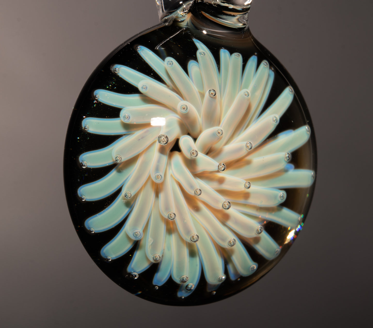 Cosmic Implosion Glass Pendant | Galaxy Inspired Borosilicate Jewelry | Handmade Space Necklace | Celestial Art Gift
