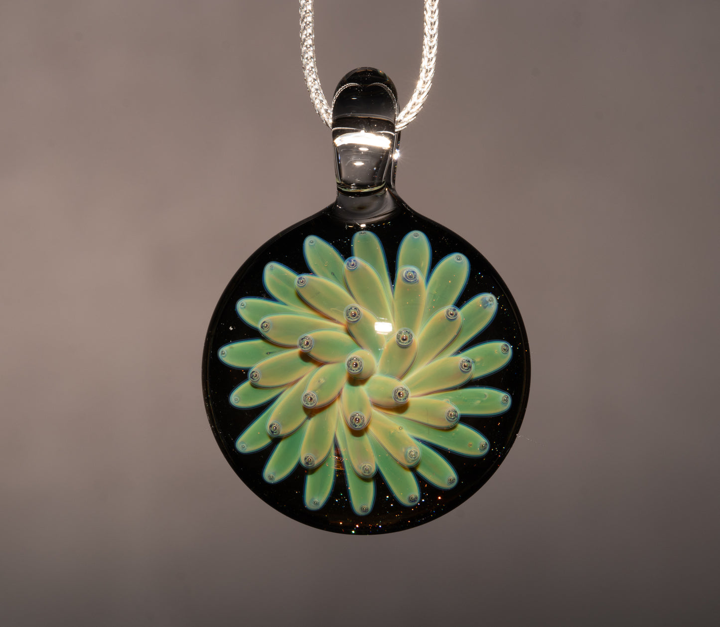 Universe Implosion Pendant | Cosmic Borosilicate Glass Necklace | Handmade Galaxy Jewelry | One of a Kind Art