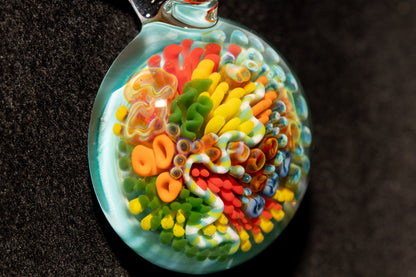 Coral Reef Glass Pendant Necklace | Handblown Borosilicate Ocean Jewelry | Beach & Sea Inspired Gift
