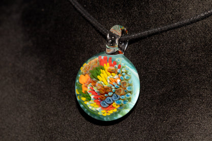 Coral Reef Glass Pendant Necklace | Handblown Borosilicate Ocean Jewelry | Beach & Sea Inspired Gift