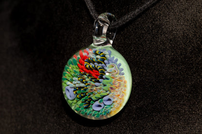 Coral Reef Glass Pendant Necklace | Handblown Borosilicate Ocean Jewelry | Beach & Sea Inspired Gift
