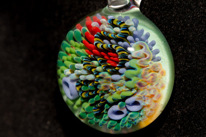 Coral Reef Glass Pendant Necklace | Handblown Borosilicate Ocean Jewelry | Beach & Sea Inspired Gift