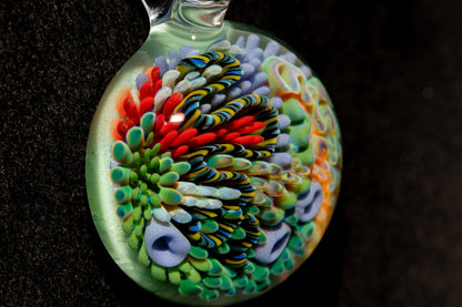 Coral Reef Glass Pendant Necklace | Handblown Borosilicate Ocean Jewelry | Beach & Sea Inspired Gift