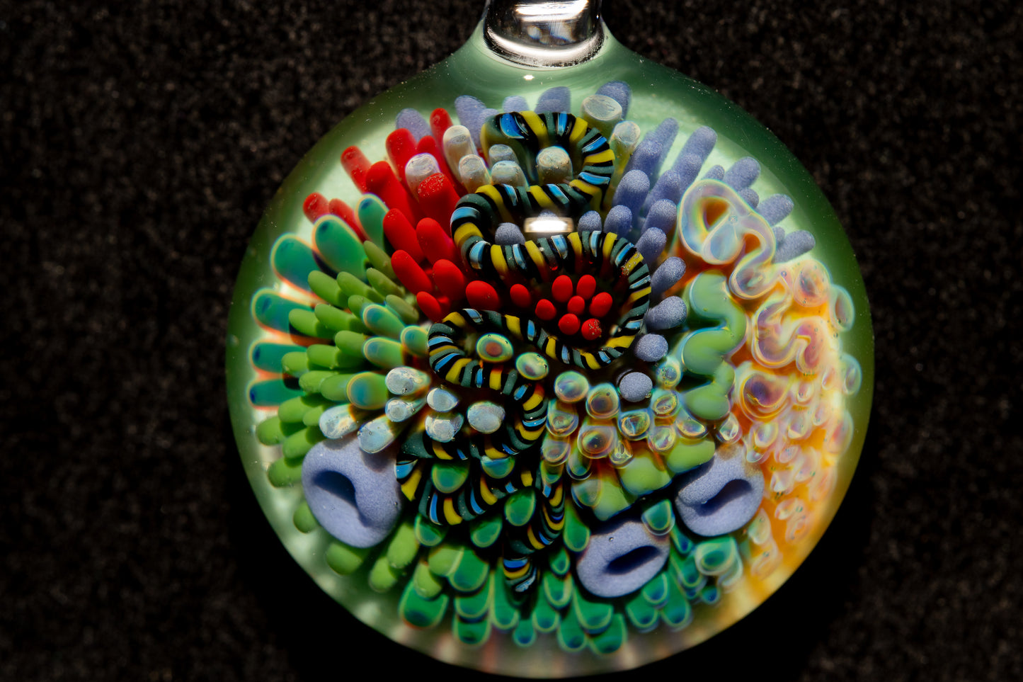 Coral Reef Glass Pendant Necklace | Handblown Borosilicate Ocean Jewelry | Beach & Sea Inspired Gift