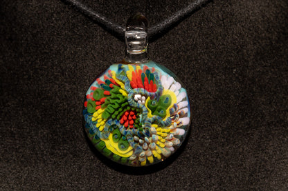 Coral Reef Glass Pendant Necklace | Handblown Borosilicate Ocean Jewelry | Beach & Sea Inspired Gift