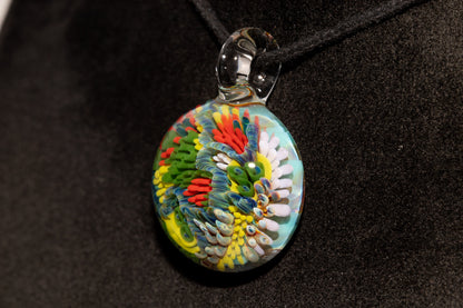 Coral Reef Glass Pendant Necklace | Handblown Borosilicate Ocean Jewelry | Beach & Sea Inspired Gift