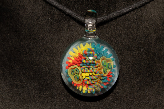 Coral Reef Glass Pendant Necklace | Handblown Borosilicate Ocean Jewelry | Beach & Sea Inspired Gift