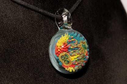 Coral Reef Glass Pendant Necklace | Handblown Borosilicate Ocean Jewelry | Beach & Sea Inspired Gift