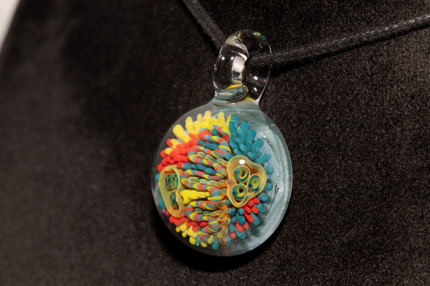 Coral Reef Glass Pendant Necklace | Handblown Borosilicate Ocean Jewelry | Beach & Sea Inspired Gift