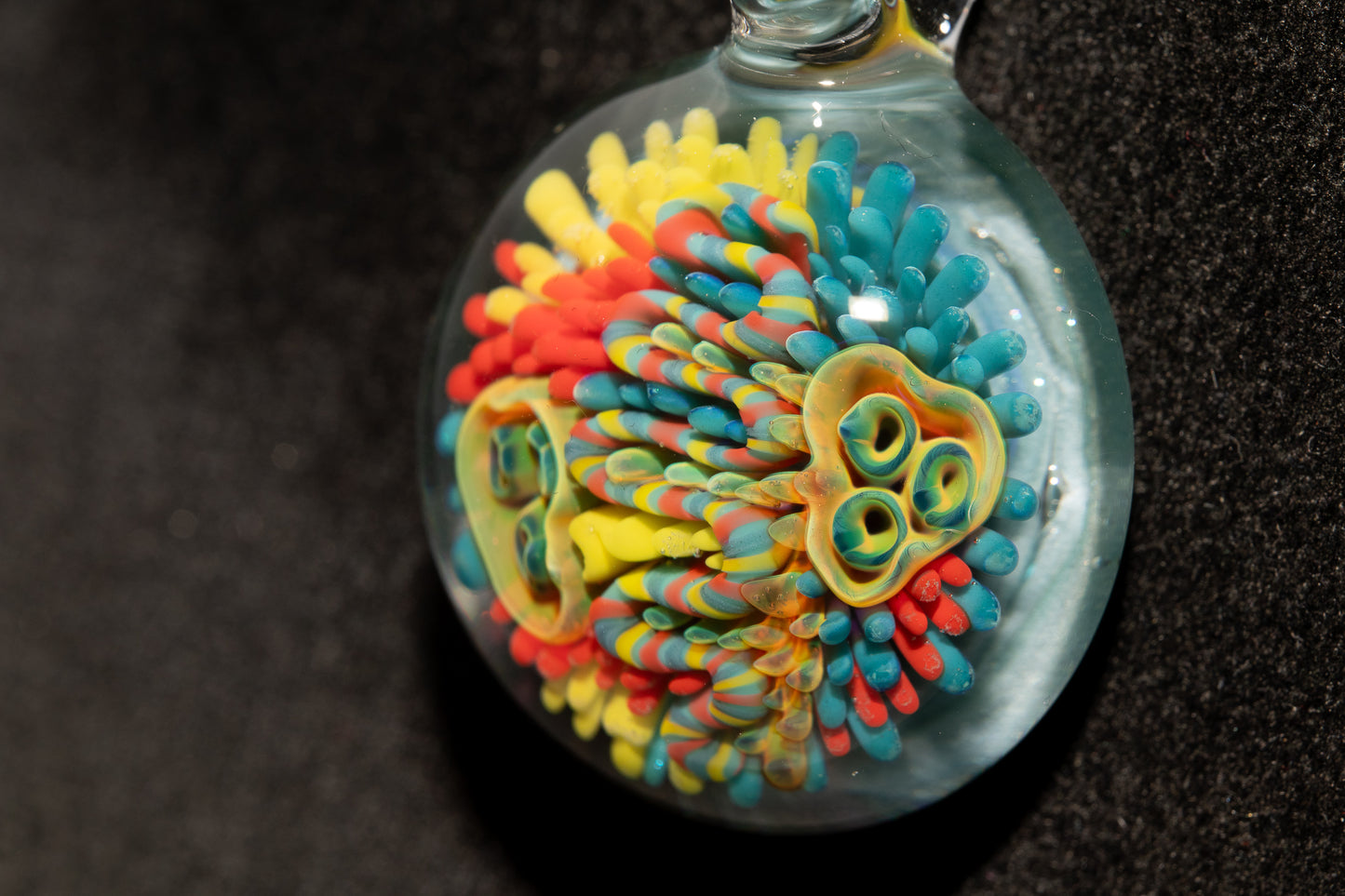 Coral Reef Glass Pendant Necklace | Handblown Borosilicate Ocean Jewelry | Beach & Sea Inspired Gift