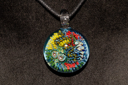 Coral Reef Glass Pendant Necklace | Handblown Borosilicate Ocean Jewelry | Beach & Sea Inspired Gift