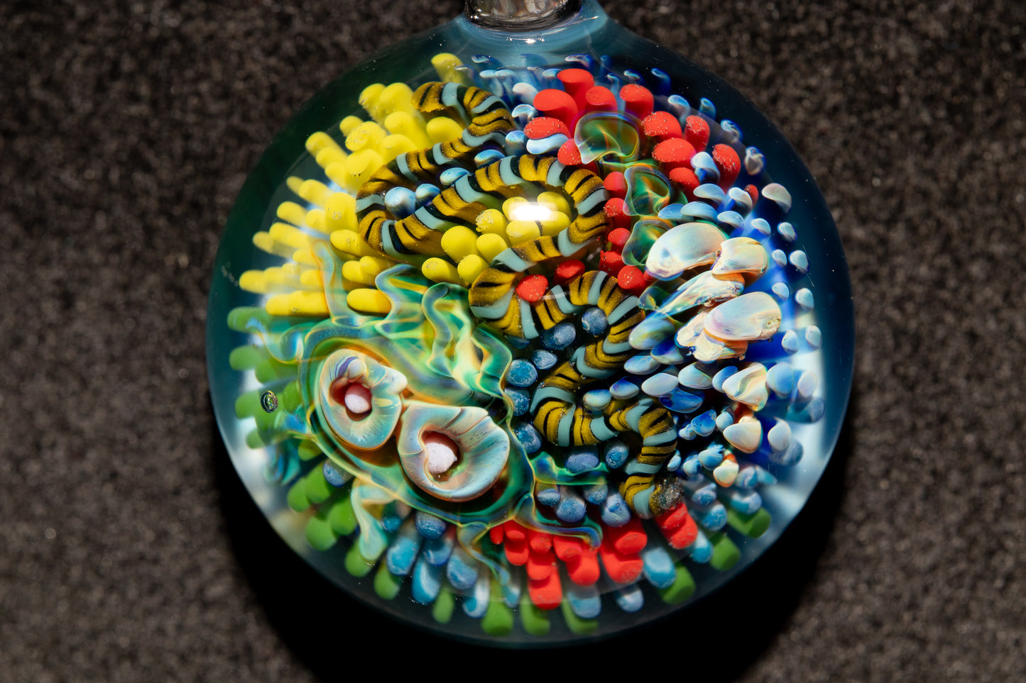 Coral Reef Glass Pendant Necklace | Handblown Borosilicate Ocean Jewelry | Beach & Sea Inspired Gift