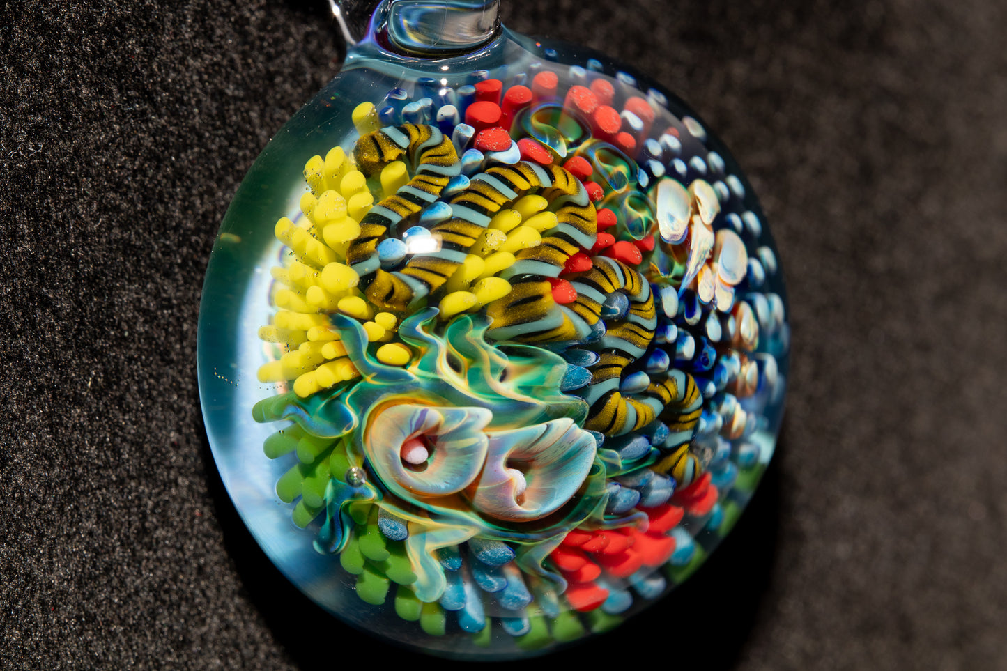 Coral Reef Glass Pendant Necklace | Handblown Borosilicate Ocean Jewelry | Beach & Sea Inspired Gift