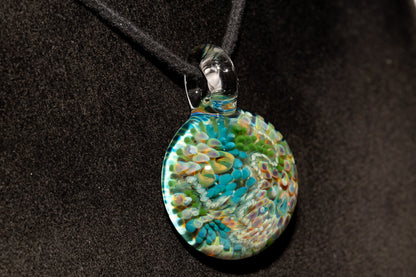 Coral Reef Glass Pendant Necklace | Handblown Borosilicate Ocean Jewelry | Beach & Sea Inspired Gift