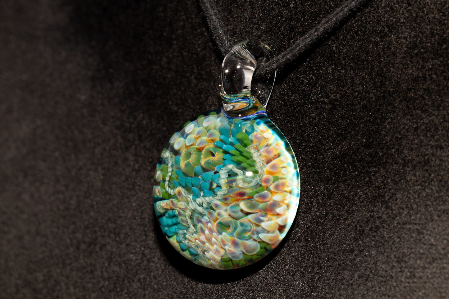 Coral Reef Glass Pendant Necklace | Handblown Borosilicate Ocean Jewelry | Beach & Sea Inspired Gift