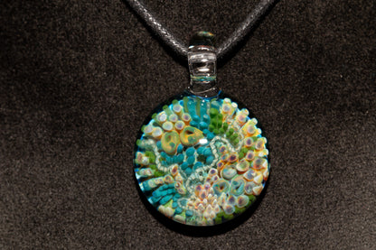 Coral Reef Glass Pendant Necklace | Handblown Borosilicate Ocean Jewelry | Beach & Sea Inspired Gift