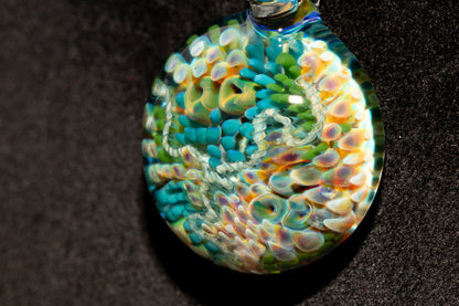 Coral Reef Glass Pendant Necklace | Handblown Borosilicate Ocean Jewelry | Beach & Sea Inspired Gift