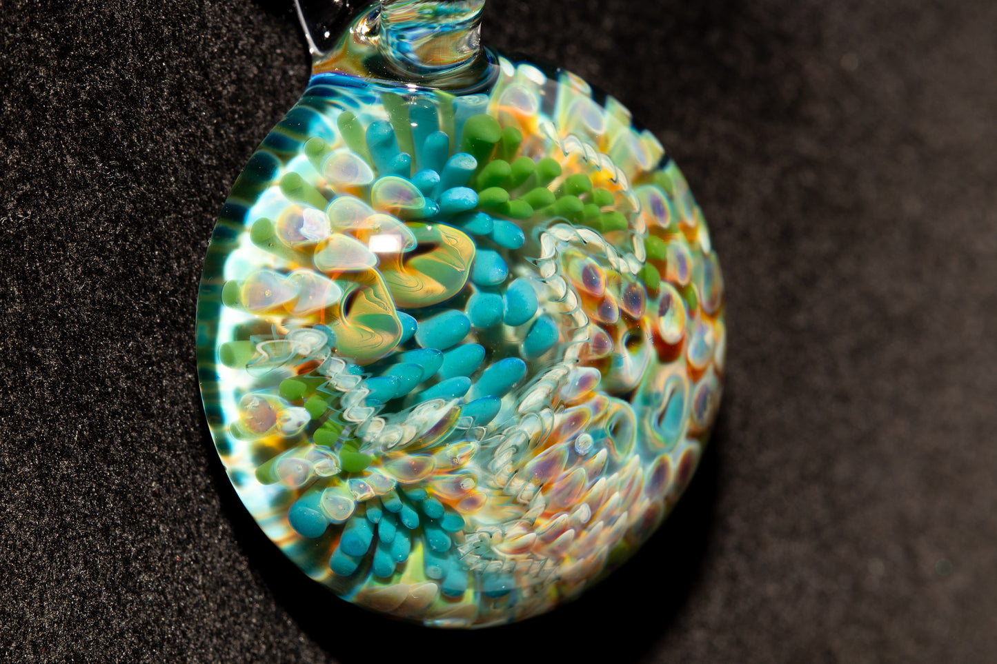 Coral Reef Glass Pendant Necklace | Handblown Borosilicate Ocean Jewelry | Beach & Sea Inspired Gift