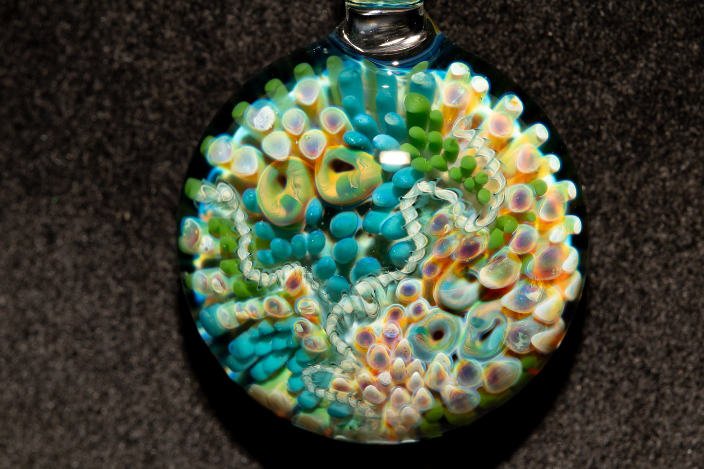 Coral Reef Glass Pendant Necklace | Handblown Borosilicate Ocean Jewelry | Beach & Sea Inspired Gift