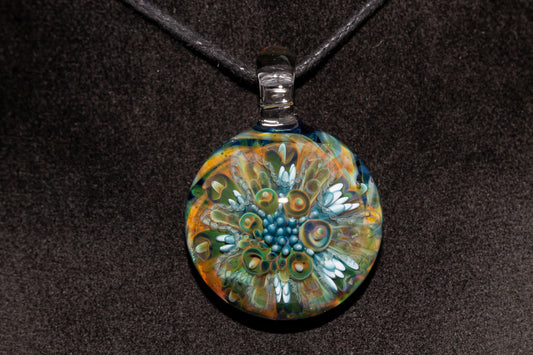 Coral Reef Glass Pendant Necklace | Handblown Borosilicate Ocean Jewelry | Beach & Sea Inspired Gift