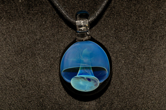 Glass Mushroom Pendant | Forest Fungi Jewelry | Handmade Necklace | Artisan Glass Art Gift