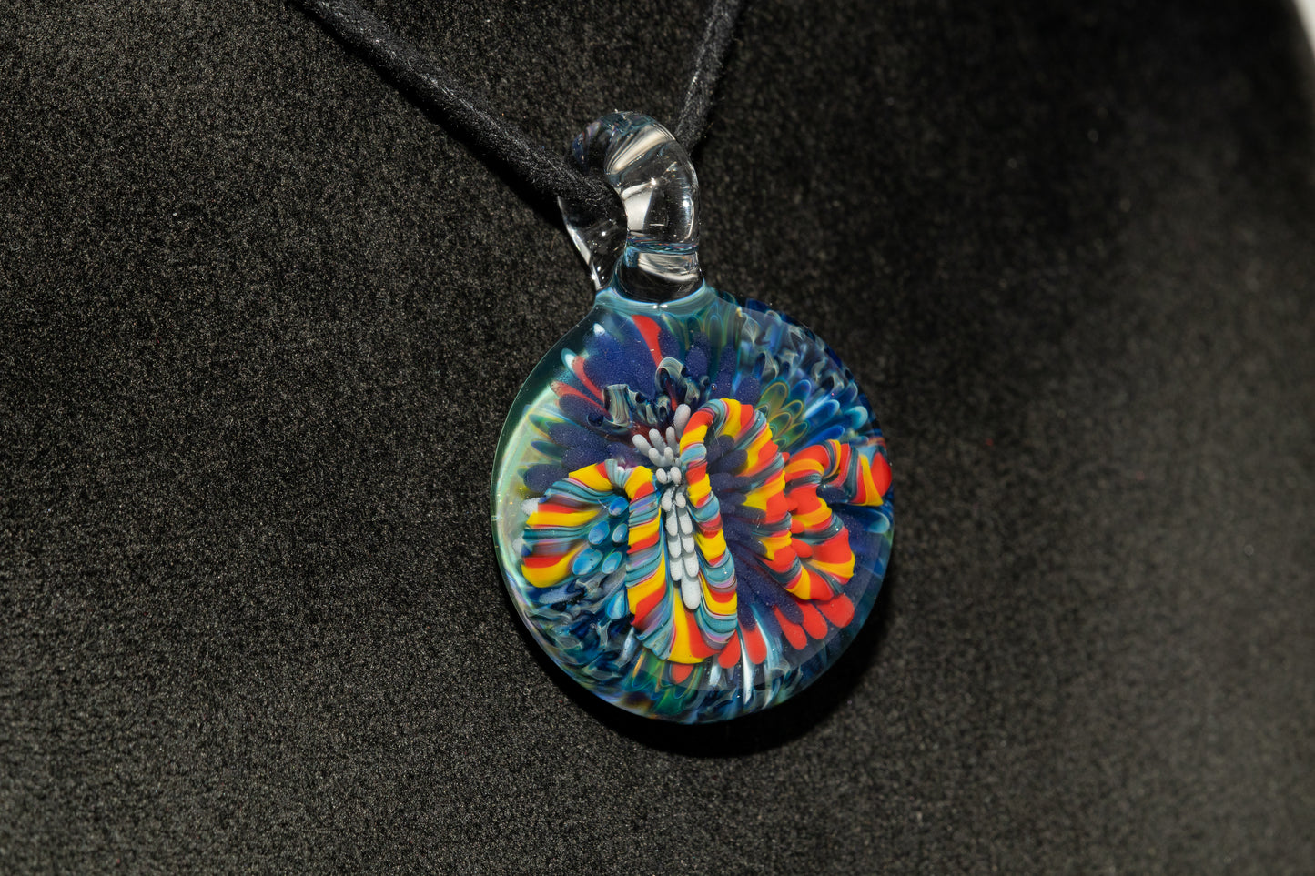 Coral Reef Glass Pendant Necklace | Handblown Borosilicate Ocean Jewelry | Beach & Sea Inspired Gift