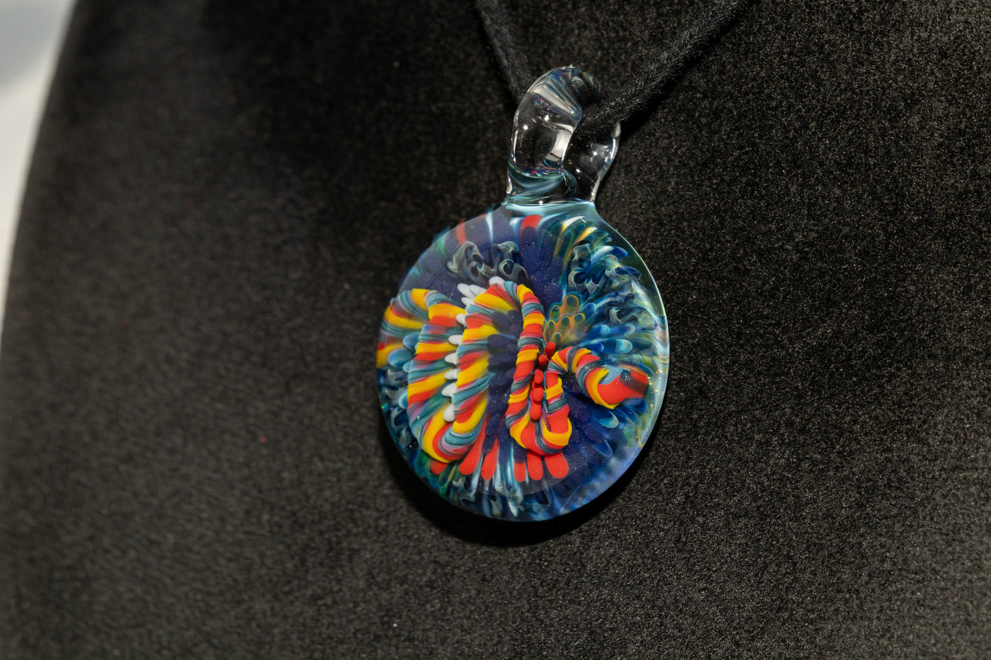 Coral Reef Glass Pendant Necklace | Handblown Borosilicate Ocean Jewelry | Beach & Sea Inspired Gift