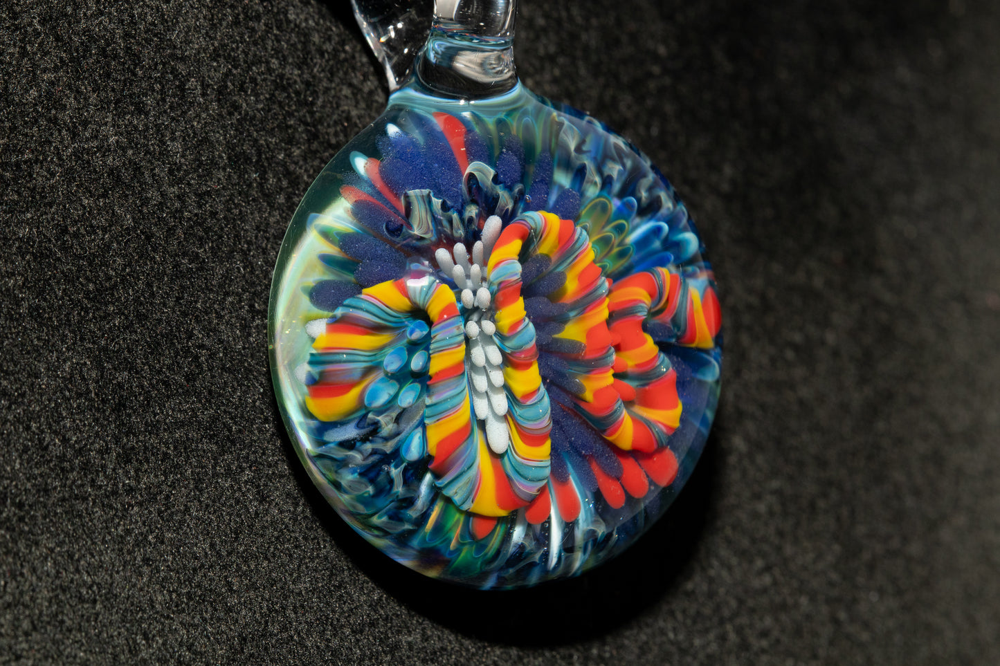 Coral Reef Glass Pendant Necklace | Handblown Borosilicate Ocean Jewelry | Beach & Sea Inspired Gift