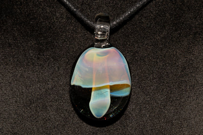 Artisan Glass Mushroom Pendant | Forest Fungi Inspired Jewelry | Unique Necklace | Collector Art Gift