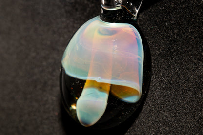 Artisan Glass Mushroom Pendant | Forest Fungi Inspired Jewelry | Unique Necklace | Collector Art Gift