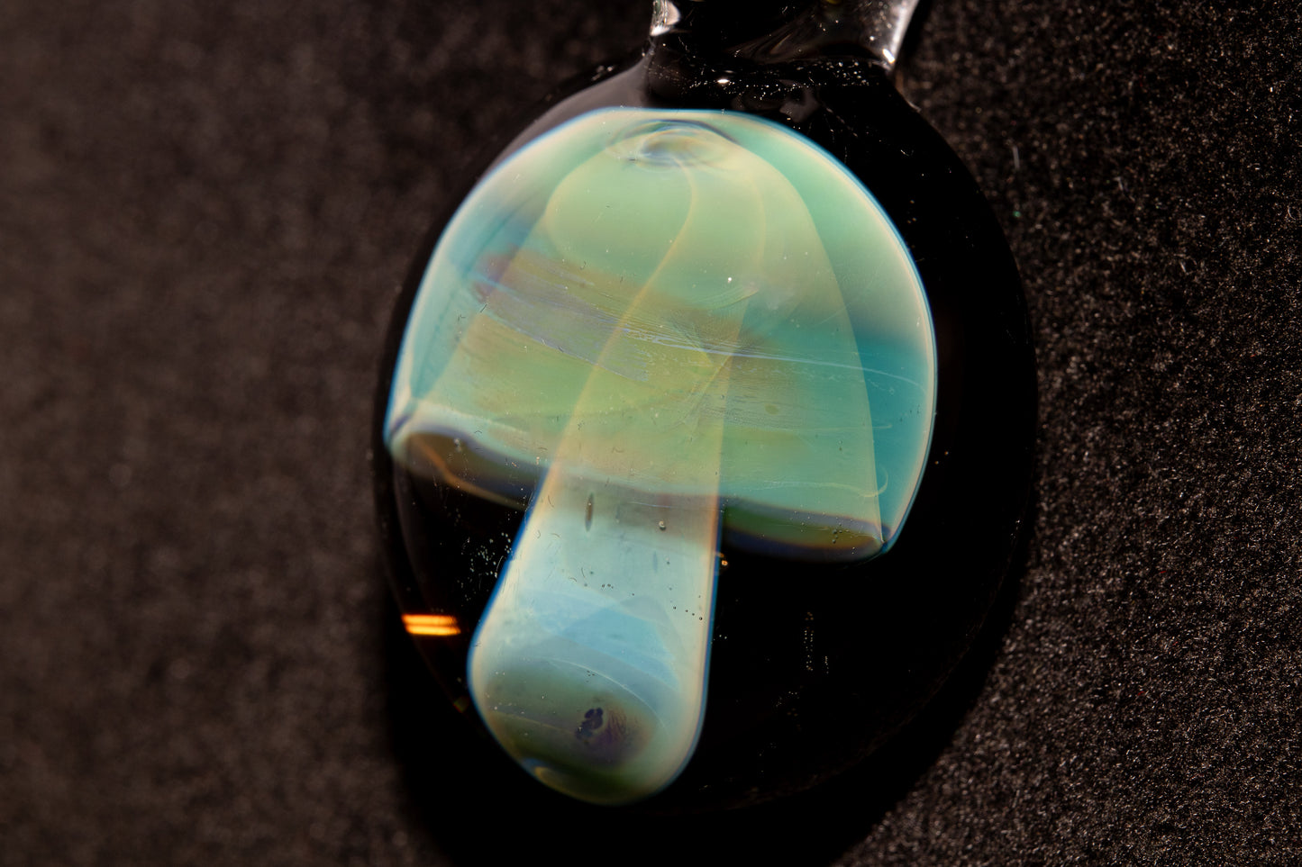 Mushroom Glass Pendant | Psychedelic Jewelry | Heady Glass Art | Handmade Necklace Gift
