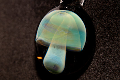 Mushroom Glass Pendant | Psychedelic Jewelry | Heady Glass Art | Handmade Necklace Gift