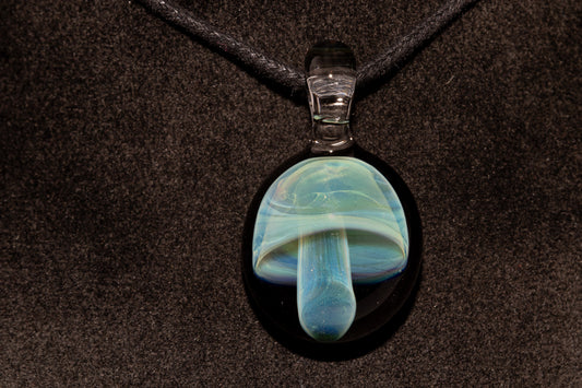 Handmade Glass Mushroom Pendant | Woodland Forest Jewelry | Collector Art Necklace | Unique Gift