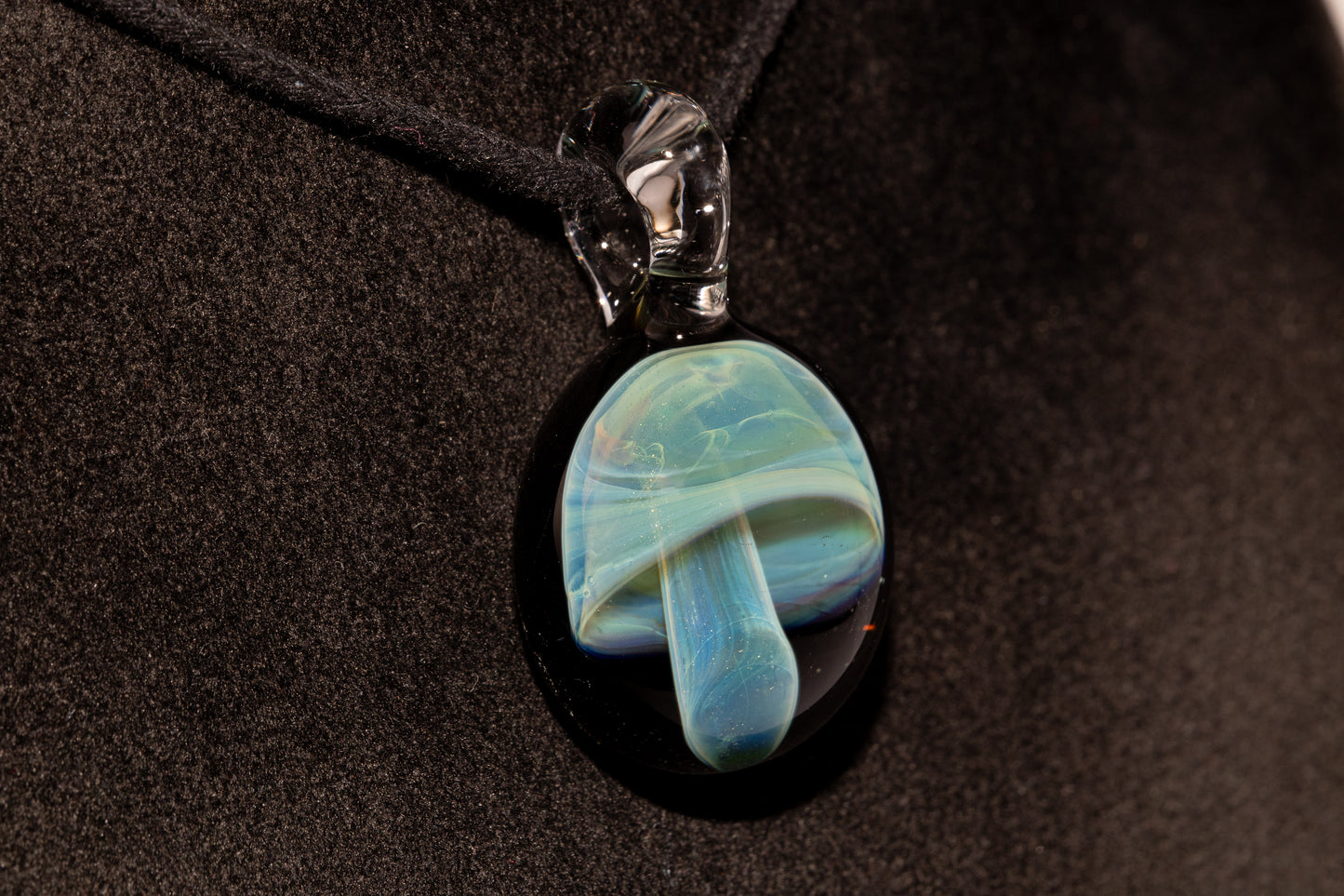 Handmade Glass Mushroom Pendant | Woodland Forest Jewelry | Collector Art Necklace | Unique Gift