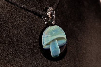 Handmade Glass Mushroom Pendant | Woodland Forest Jewelry | Collector Art Necklace | Unique Gift