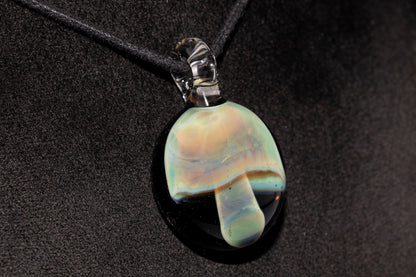 Borosilicate Mushroom Pendant | Mycology Inspired Jewelry | Heady Glass Necklace | Artisan Gift