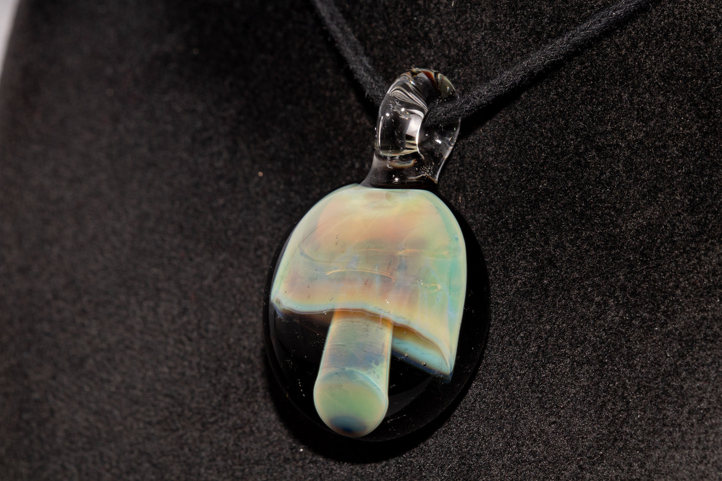Borosilicate Mushroom Pendant | Mycology Inspired Jewelry | Heady Glass Necklace | Artisan Gift