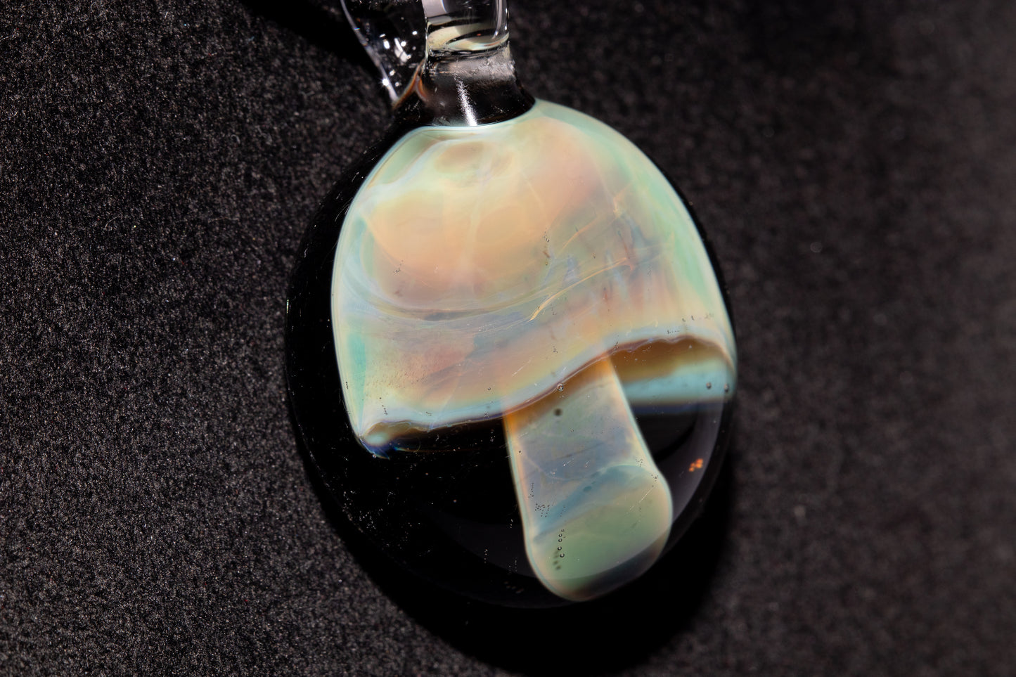 Borosilicate Mushroom Pendant | Mycology Inspired Jewelry | Heady Glass Necklace | Artisan Gift