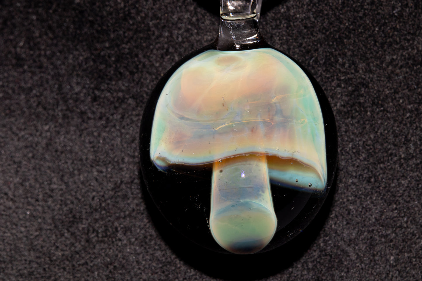 Borosilicate Mushroom Pendant | Mycology Inspired Jewelry | Heady Glass Necklace | Artisan Gift