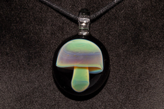 Borosilicate Mushroom Pendant | Mycology Inspired Jewelry | Heady Glass Necklace | Artisan Gift