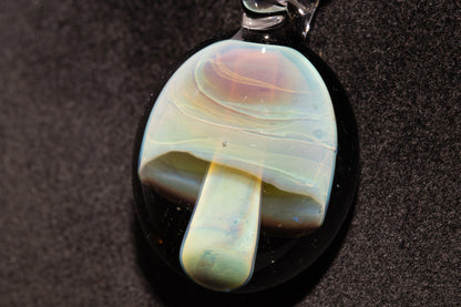 Artisan Glass Mushroom Pendant | Forest Fungi Inspired Jewelry | Unique Necklace | Collector Art Gift