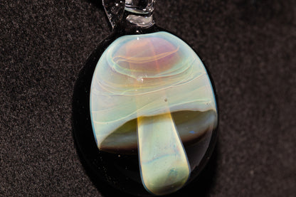 Artisan Glass Mushroom Pendant | Forest Fungi Inspired Jewelry | Unique Necklace | Collector Art Gift